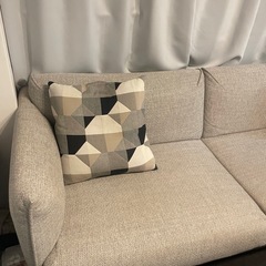 美品 イケア エップラリード 3人掛けソファ　グレーの画像