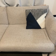 美品 イケア エップラリード 3人掛けソファ　グレーの画像