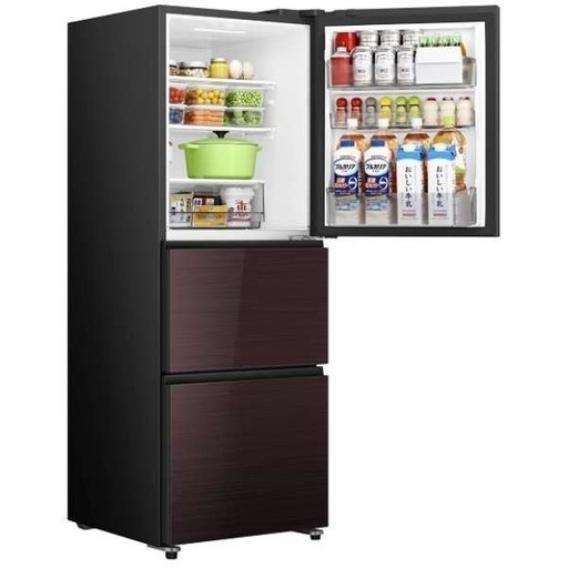 ハイセンス 冷蔵庫 幅　ダークブラウン HR-G280HBR Amazon | ハイセンス 冷蔵庫 幅55cm 283L 自動霜取り ガラスドア