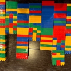 ブロック　テーブル椅子セットの画像