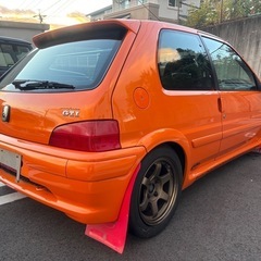 【美車】プジョー106 全塗装 レカロ BRIDEバケットシート TE37ホイール カスタム費用100万超 の画像