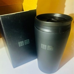 未使用品 ユニクロ 中空 ステンレス タンブラー ブラックの画像