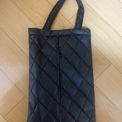車用 革 ティッシュケース