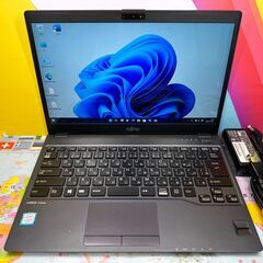 JC03335 美品 富士通 U938/S 13.3型 タッチパネル ノートPC Win11 軽量　Win11