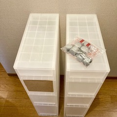 【決定】無印良品 スリムストッカー 隙間収納 キャスター付き　２つセットの画像