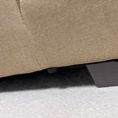 2人掛けソファ ベージュ 幅160cm コーナーソファ 受け渡し場所県内要相談の画像