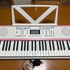 【電子キーボード】ワントーン　ピンク