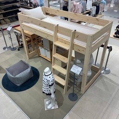 無印良品　パイン材ミドルベッド