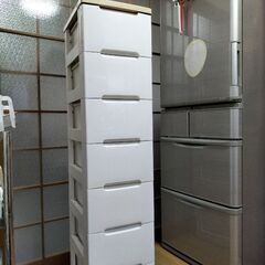 プラスチック　7段引き出し　収納　美品　32.5×136×41