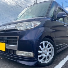 低走行7万キロ台☆月々1万円〜分割可❗️車検2年付き！【名義変更代込み】広い車内！大人気‼️ダイハツ タントカスタム☆SDナビ付き☆走行中DVD見れます☆純正アルミ☆事故修復歴無し☆電動スライドドア☆ドライブレコーダー☆そのまま乗って帰れます！の画像