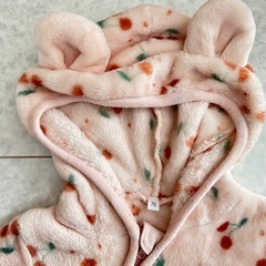 冬用カバーオール　さくらんぼ柄の画像