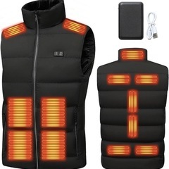 🔥赤字覚悟🔥　激安　✨新品✨　　電熱ベスト 13箇所発熱 10000mAhバッテリー付き　 加熱ベストの画像