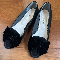 試着のみ　DIANA ダイアナ　23.5　フラット　ローヒール　...