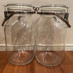 【差し上げます】ガラス瓶2リットルセット
