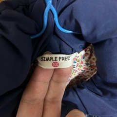 SIMPLE FREE ダウンコート 100cm ネイビーの画像