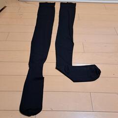 ろー10【未使用新品】足全体をカバーする超々ロングソックス・スポーツソックス　3XL／5XL の特大サイズ  黒　太ももから爪先までフルカバーの画像