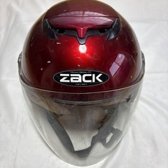 ZACK ジェットヘルメット 赤