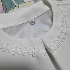 入学式発表会フォーマル女の子 130美品の画像