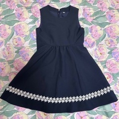 入学式発表会フォーマル女の子 130美品の画像