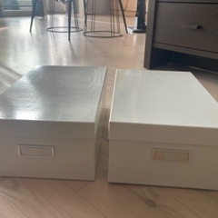 箱　ホワイト２つセットの画像