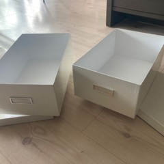 箱　ホワイト２つセットの画像