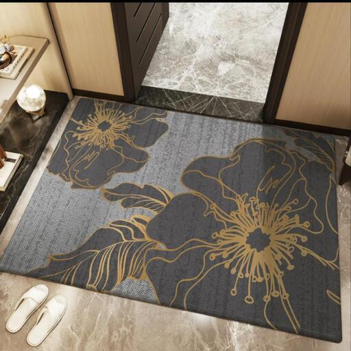 玄関マット 花柄 玄関マット 屋外用マット 大判　 室内マット  100*100cm