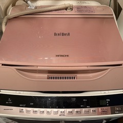 引取限定】洗濯機 ビートウォッシュ ピンク 7kg 水取りホース付き