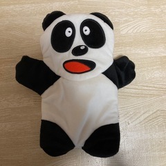 たべっ子どうぶつ ★ パンダ　ぬいぐるみポーチ　カラビナ付　小物入れ