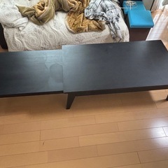 伸長式ローテーブル　傷ありの画像