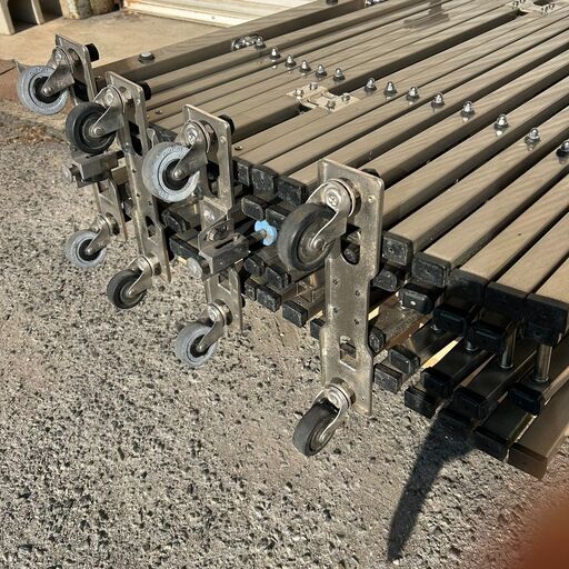 伸縮門扉 TOEX ポリピタR1型ステン アコーディオン門扉 門扉 中古