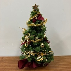 O2412-351 クリスマスツリー ミニ 卓上 中古美品