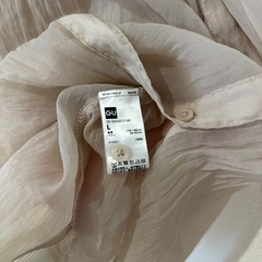 GUシースルーシャツワンピの画像