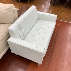 【軽トラ無料貸し出し】【合皮】【2人掛けソファ】【トレファク所沢店】 タイトルは↑をコピペ　したら消すの画像