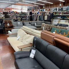 【軽トラ無料貸し出し】【合皮】【2人掛けソファ】【トレファク所沢店】 タイトルは↑をコピペ　したら消すの画像