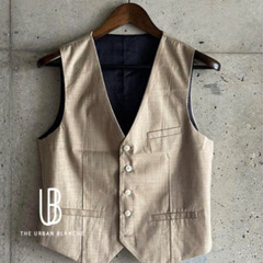 THE URBAN BLANCHE ベージュ タキシード Mサイズアーバンブランシュの画像