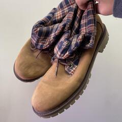 Timberland ベージュ スエード ミッドカットブーツ　24.5