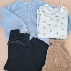 GU ジーユー 子供服 女の子 アウター含む4点セット　130cm