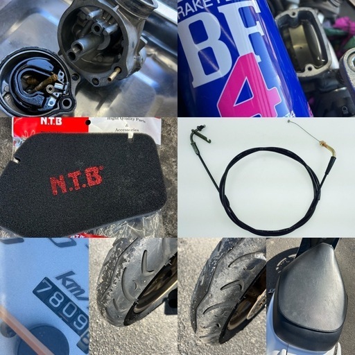 ⭐️AF35.DioZX⭐️アクセルワイヤー・プラグ・エアフィルターなどなど新品⭐️キャブレーターオーバーホール済みで快調⭐️50cc原付スポーツスクーター⭐️