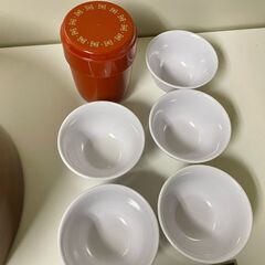 【那須町役場】茶櫃　和　湯呑セット　昭和レトロ【管理番号019】の画像