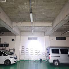 投光器LED大 作動確認済 韓国メーカー スタンド付き/スタンドなしでも可能の画像