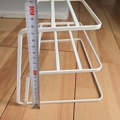 ディッシュスタンド　食器収納　山崎実業の画像