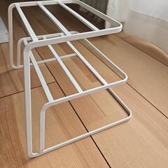 ディッシュスタンド　食器収納　山崎実業の画像