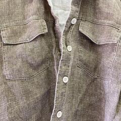 ZARA リネン混紡ジャケット L/XL ベージュの画像