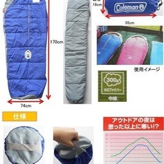 コールマン 寝袋 School mummy2の画像