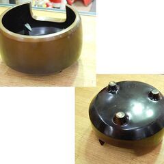 茶道具 風炉 五徳 直径32.5×高さ20.5cm 唐銅風炉 面取風炉 札幌市 清田区 平岡の画像