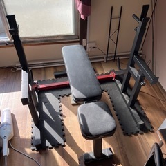 バーベルスタンド、インクラインベンチ