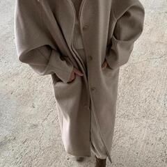 plain raglan wool longcoat ロングウー...