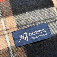 チェック柄マフラー（100%カシミヤ）の画像