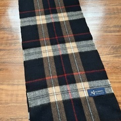 チェック柄マフラー（100%カシミヤ）の画像