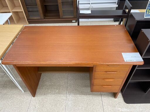 ★ジモティ割あり★  木製デスク ナチュラル H73×D63×W123 クリーニング済み TJ10179